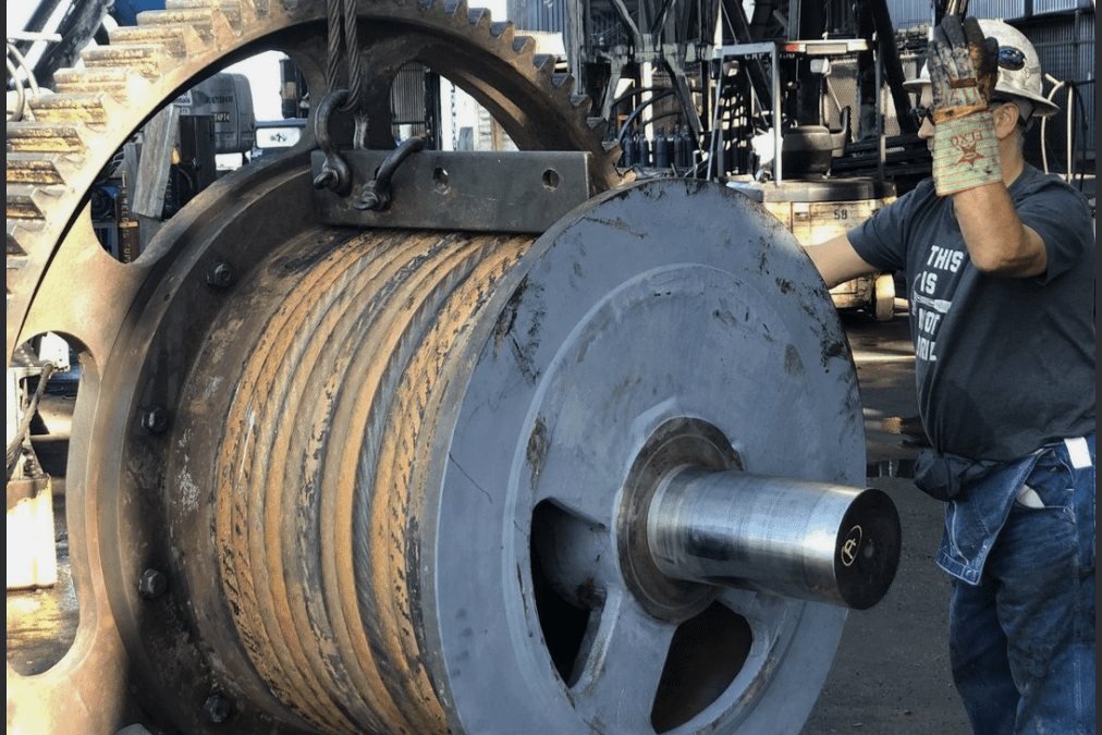 Rigging In Cable Drums For A Crane